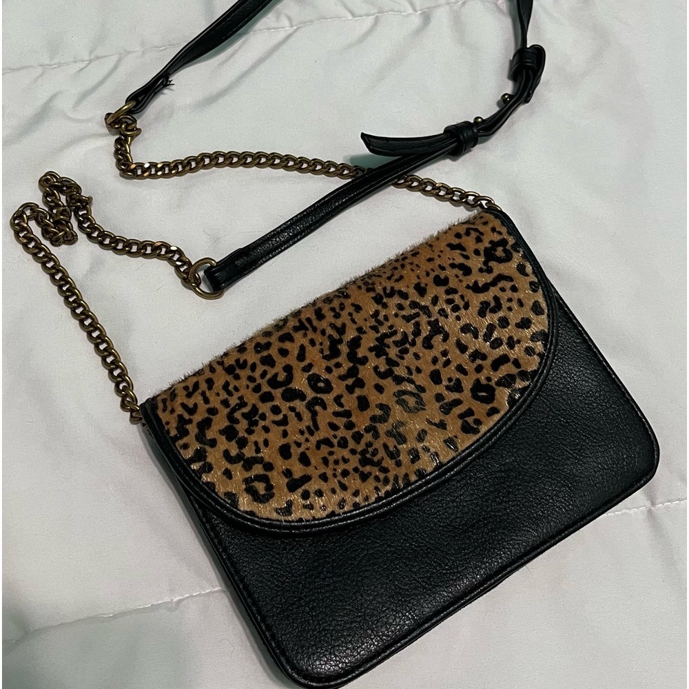 American Eagle Outfitters crossbody leopard bag